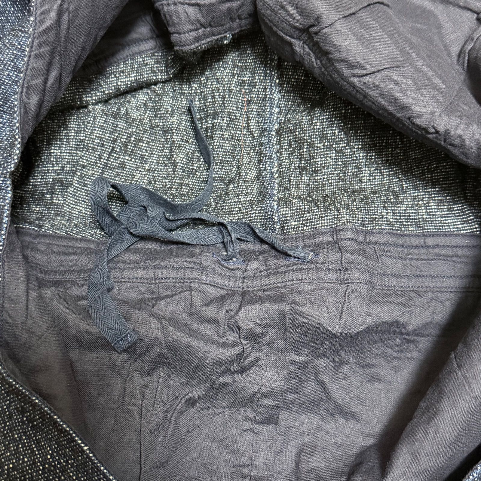 美品 22AW】nest Robe UPCYCLELINO ウール混デニムサロペット リネン