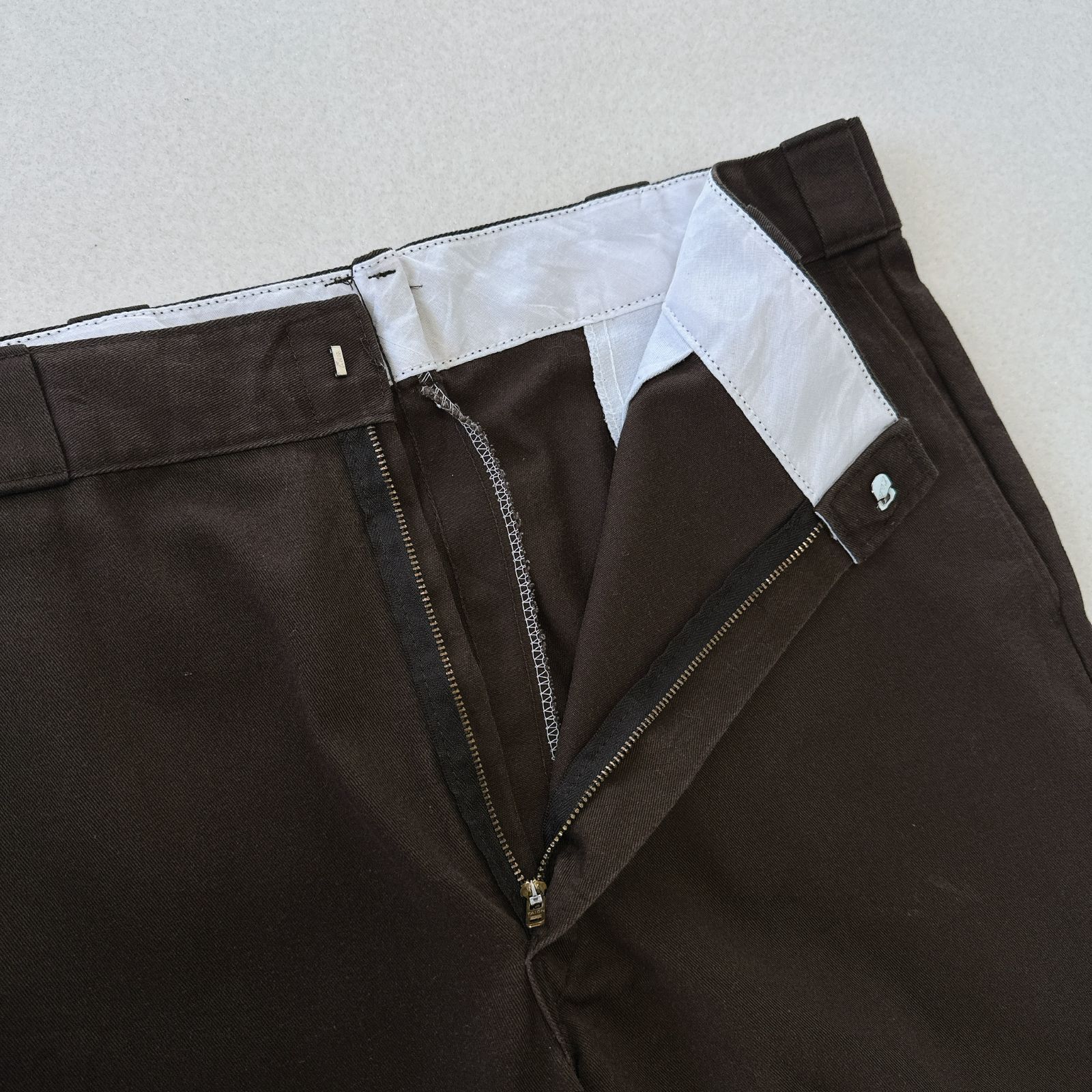 希少】USA製 80s 90s ディッキーズ 874 ワークパンツ ブラウン TALON