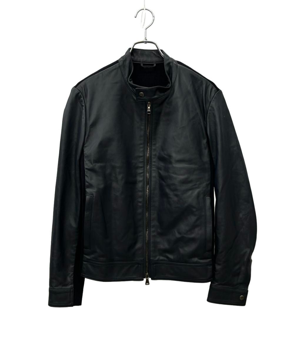 エンメティ シングルライダースジャケット JURI MAGLIA ニット切替