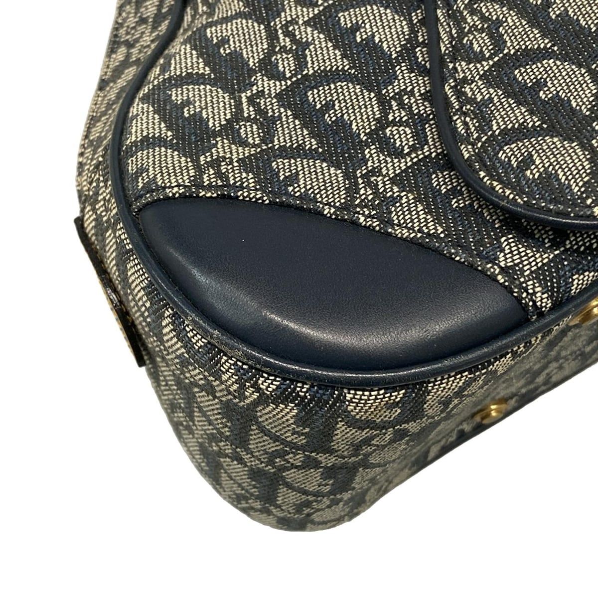 Christian Dior ダブルサドル ハンドバッグ トロッター エナメル DIOR/ChristianDior(ディオール/クリスチャンディオール) ハンドバッグ