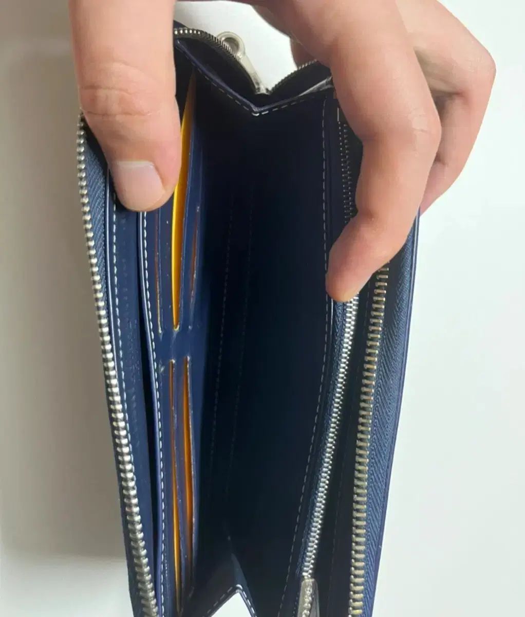 Maison Goyard ゴヤール ジッパー 長財布 ネイビー - メルカリ