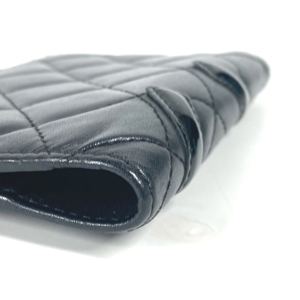 CHANEL シャネル 手帳カバー CC ココマーク ココボタン レザーブラック CHANEL（シャネル） CC ココマーク ココボタン システム手帳