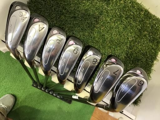 【中古ゴルフクラブ】(8本セット)プロギア egg アイアン2 オリジナルカーボン 6〜9.P.A.AS.S【14日間返品OK】 中古】 プロギア egg POWER CAVITY 8S アイアンセット IR egg