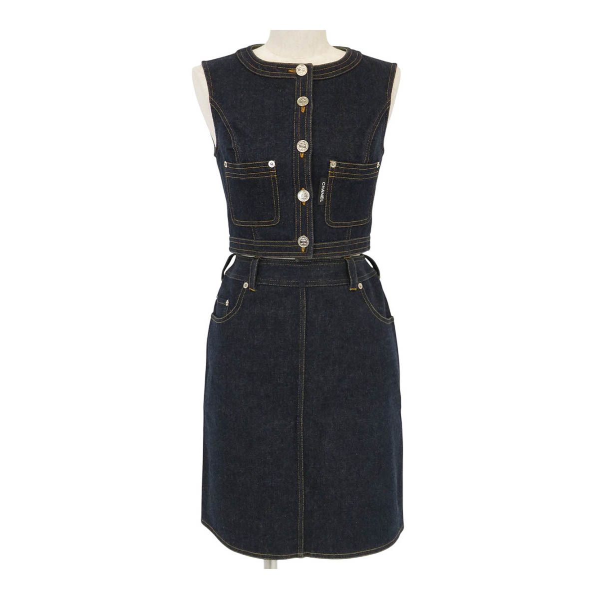 CHANEL　デニムベスト 渋谷並木橋店】2025年クルーズ CHANEL シャネル ベスト ココボタン