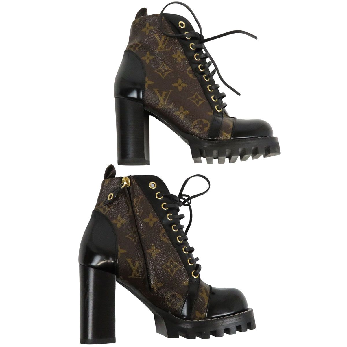 ルイヴィトン スタートレイル ライン アンクルブーツ モノグラム