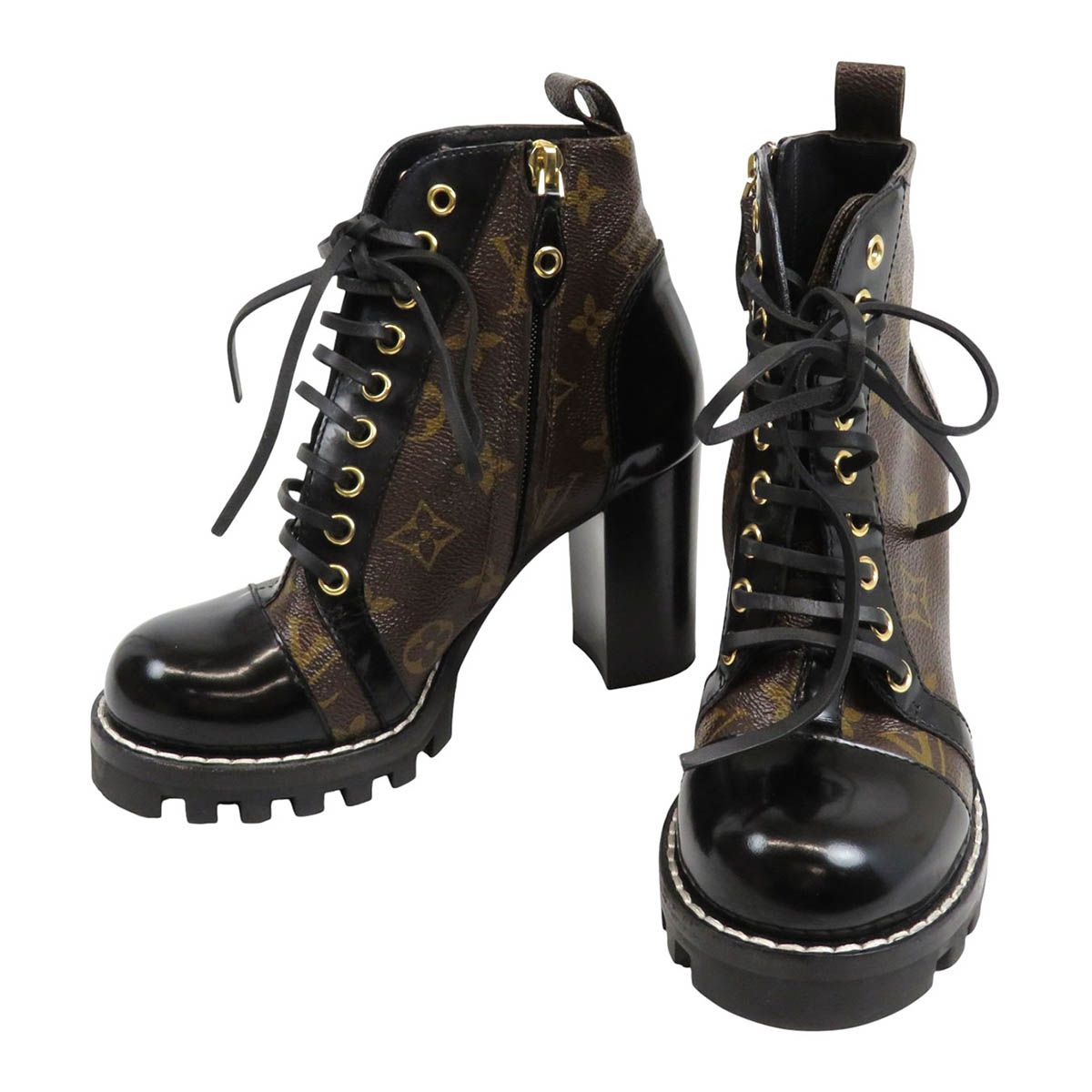 ルイヴィトン スタートレイル ライン アンクルブーツ モノグラム