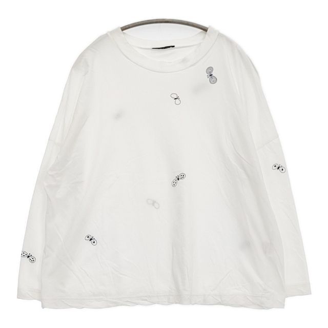 mina perhonen choucho 定価17600円 zs8516 刺繍 サイズ40 長袖T