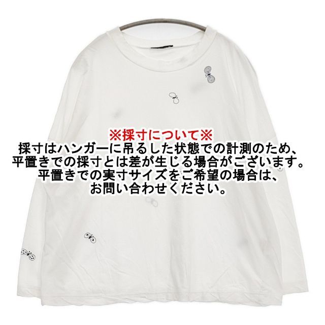 mina perhonen choucho 定価17600円 zs8516 刺繍 サイズ40 長袖T