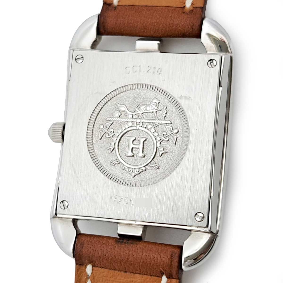 美品 エルメスHERMES ケープコッド ドゥブルトゥールCC1.210 エルメス ケープコッド ドゥブルトゥール PM CC1.210 シルバー