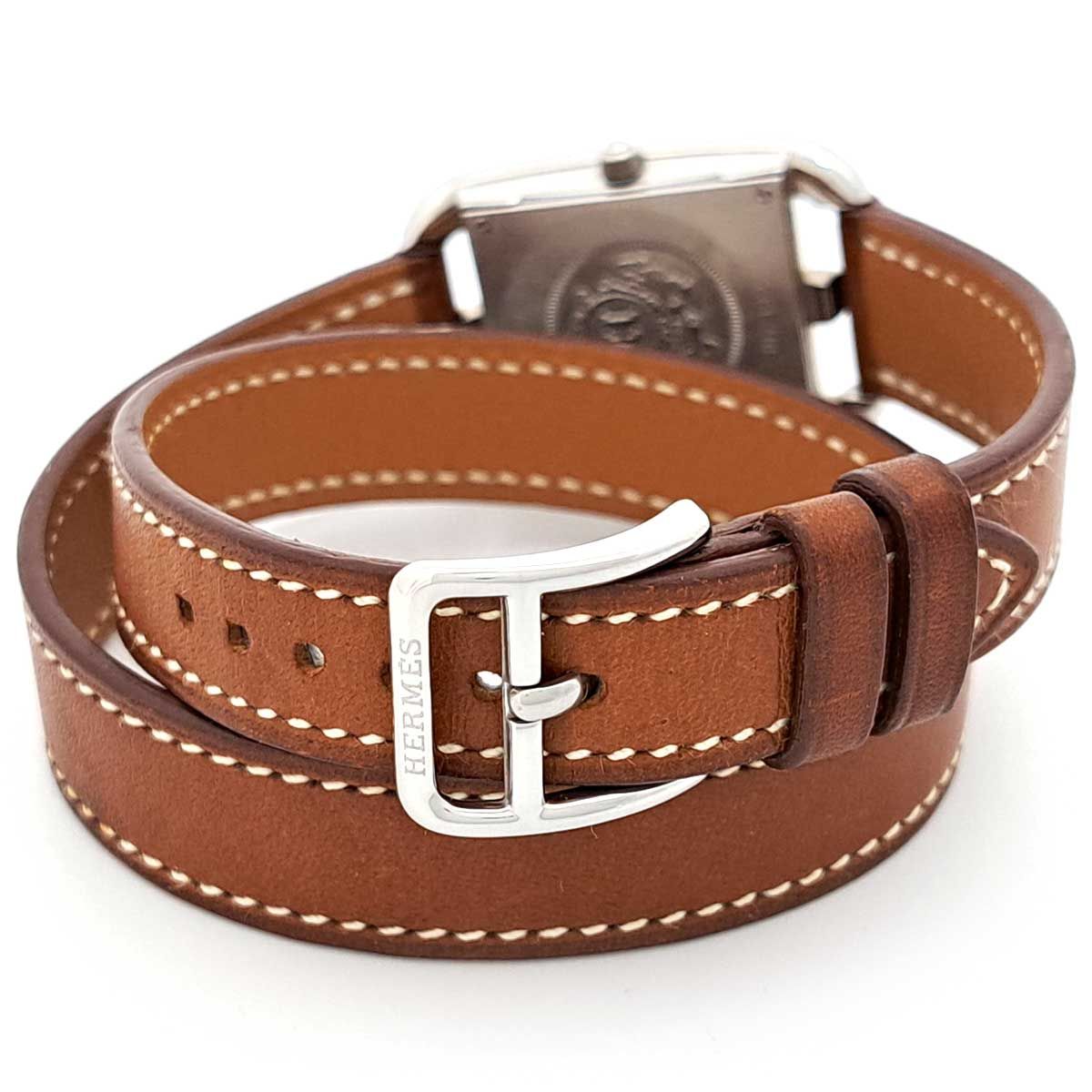 エルメス ケープコッド ドゥブルトゥール CC1.210 クオーツ ステンレス