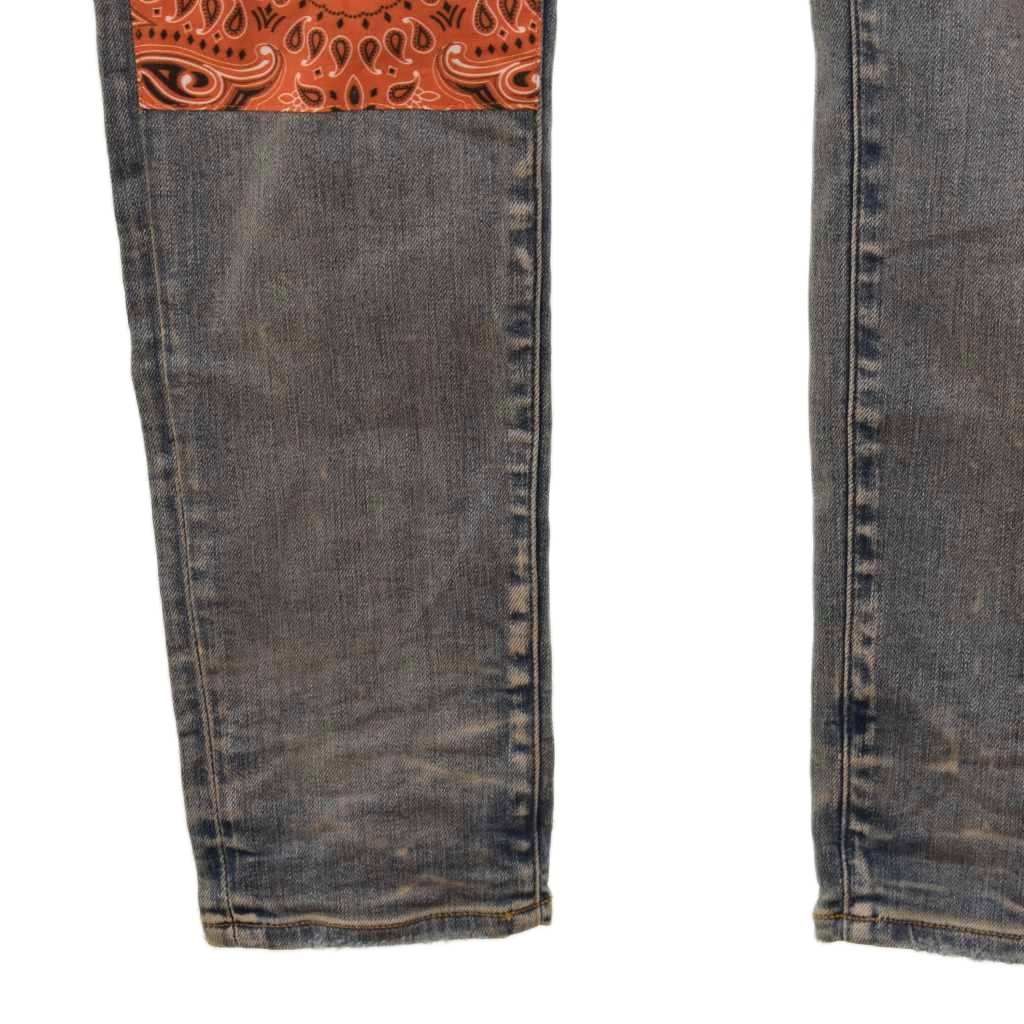 アミリ AMIRI Bandana Skinny Fit Jeans ダメージ加工 ストレッチ