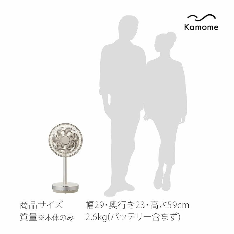 ドウシシャ 扇風機 サーキュレーター 兼用 23 ホワイト 3D首振り 3D