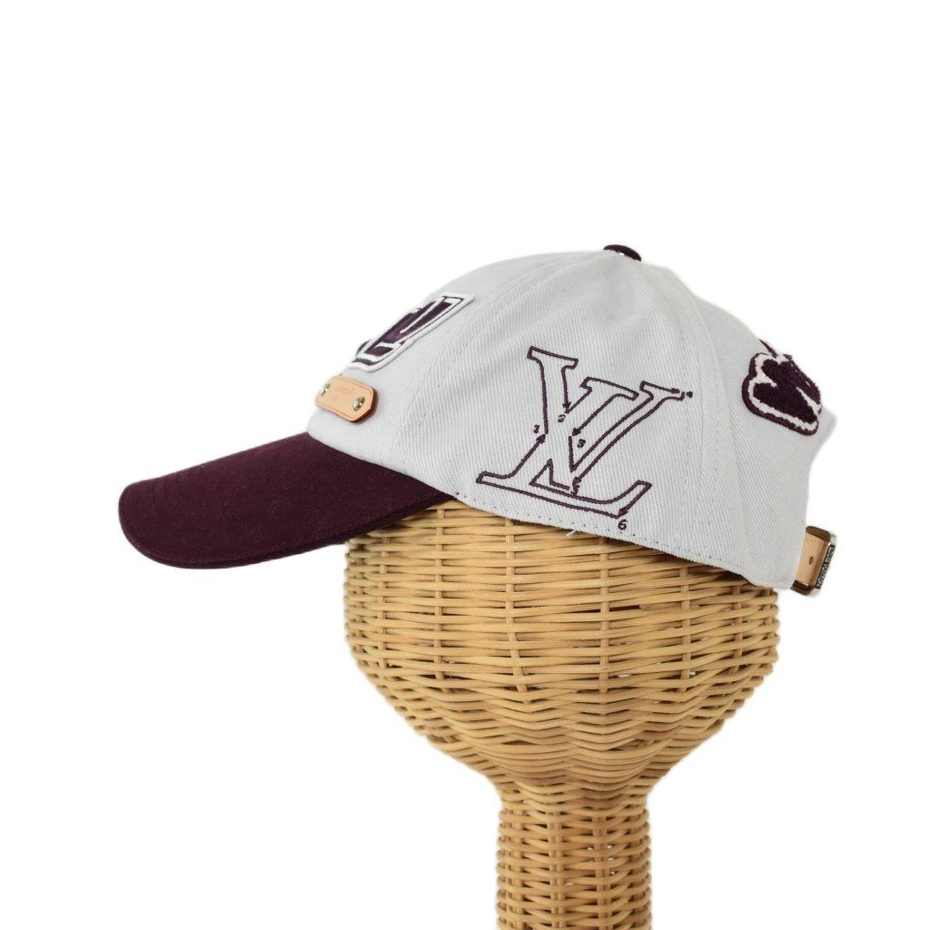 Louis Vuitton ロゴ柄 ベースボールキャップ グレー/ベージュ Louis Vuitton ロゴ柄 ベースボールキャップ グレー/ベージュ Louis