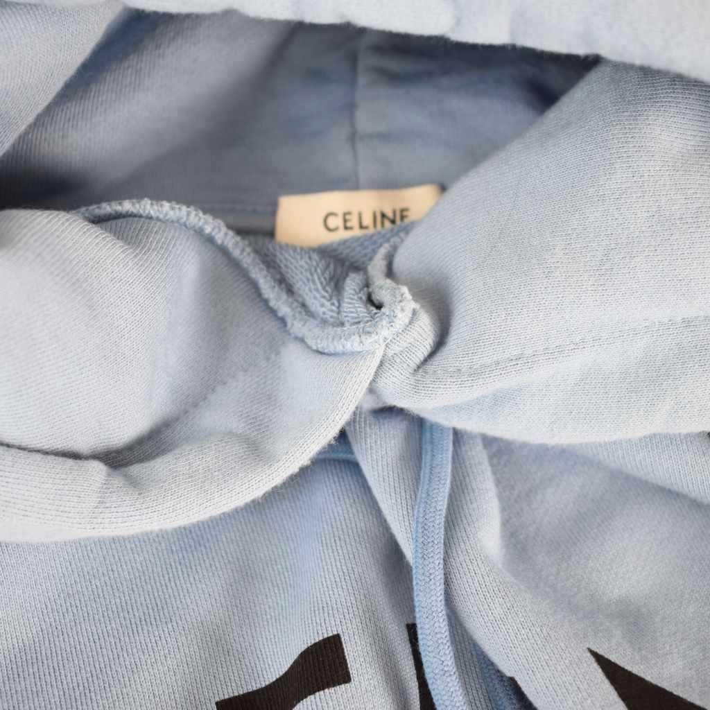 CELINE ライトブルー フルジップパーカー 楽天市場】CELINE セリーヌ Cotton Fleece Loose Hoodie コットン