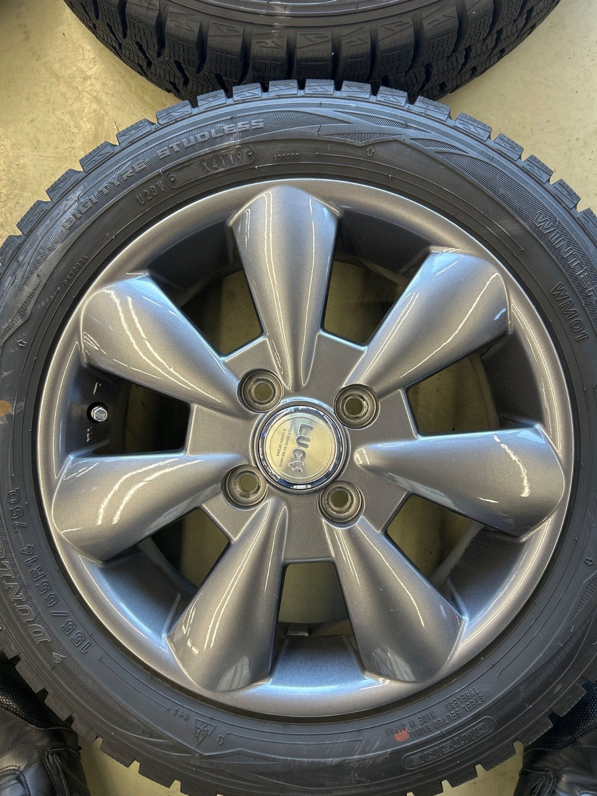 4本セット ホイールセット スタッドレス 冬 タイヤ 155/65R14