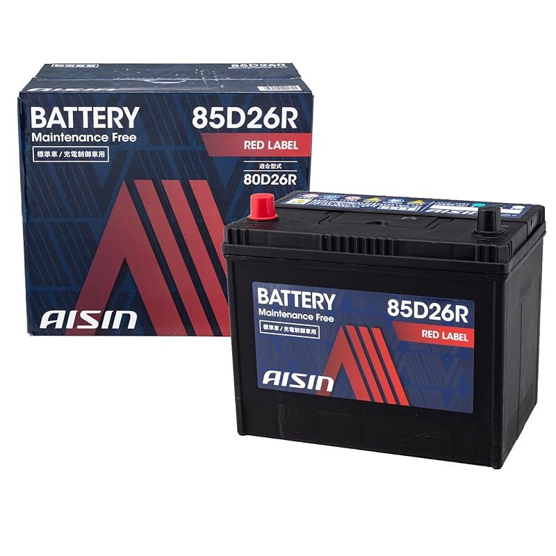 車用バッテリー 85D26R アイシン バッテリー　85D26R 【未使用品】AISIN RED メルカリ - LABEL メンテナンス