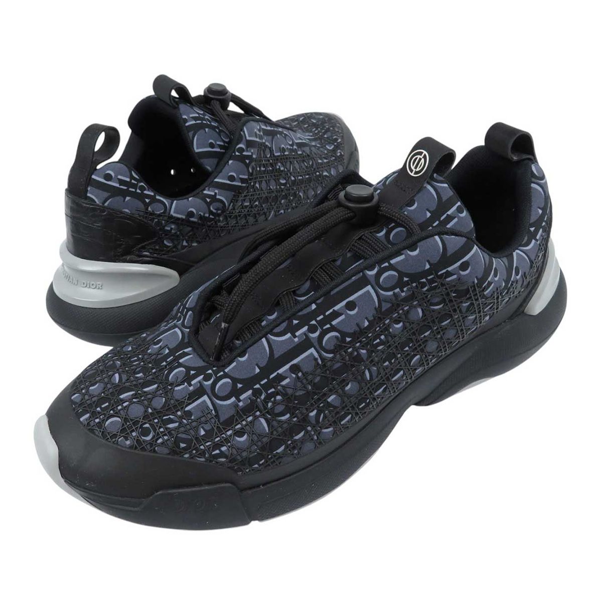 ディオール B24 ロートップ スニーカー オブリーク メンズ グレー