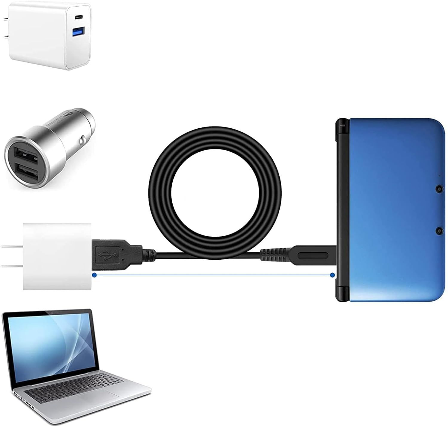 DS Lite 充電器 DSライト 充電ケーブル USB電源コード 約1.2m DSL NDSL