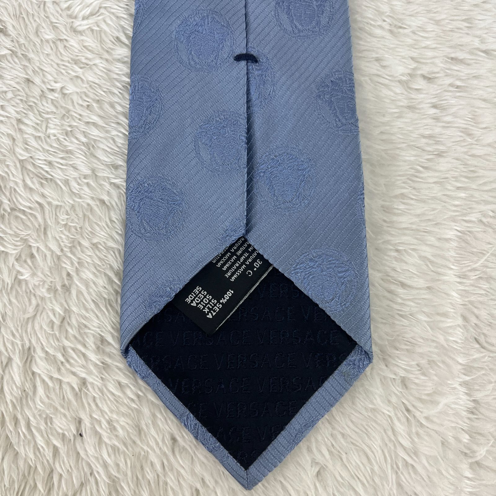 訳アリ》GIANNI VERSACE (ジャンニヴェルサーチ) シルクネクタイ 総柄