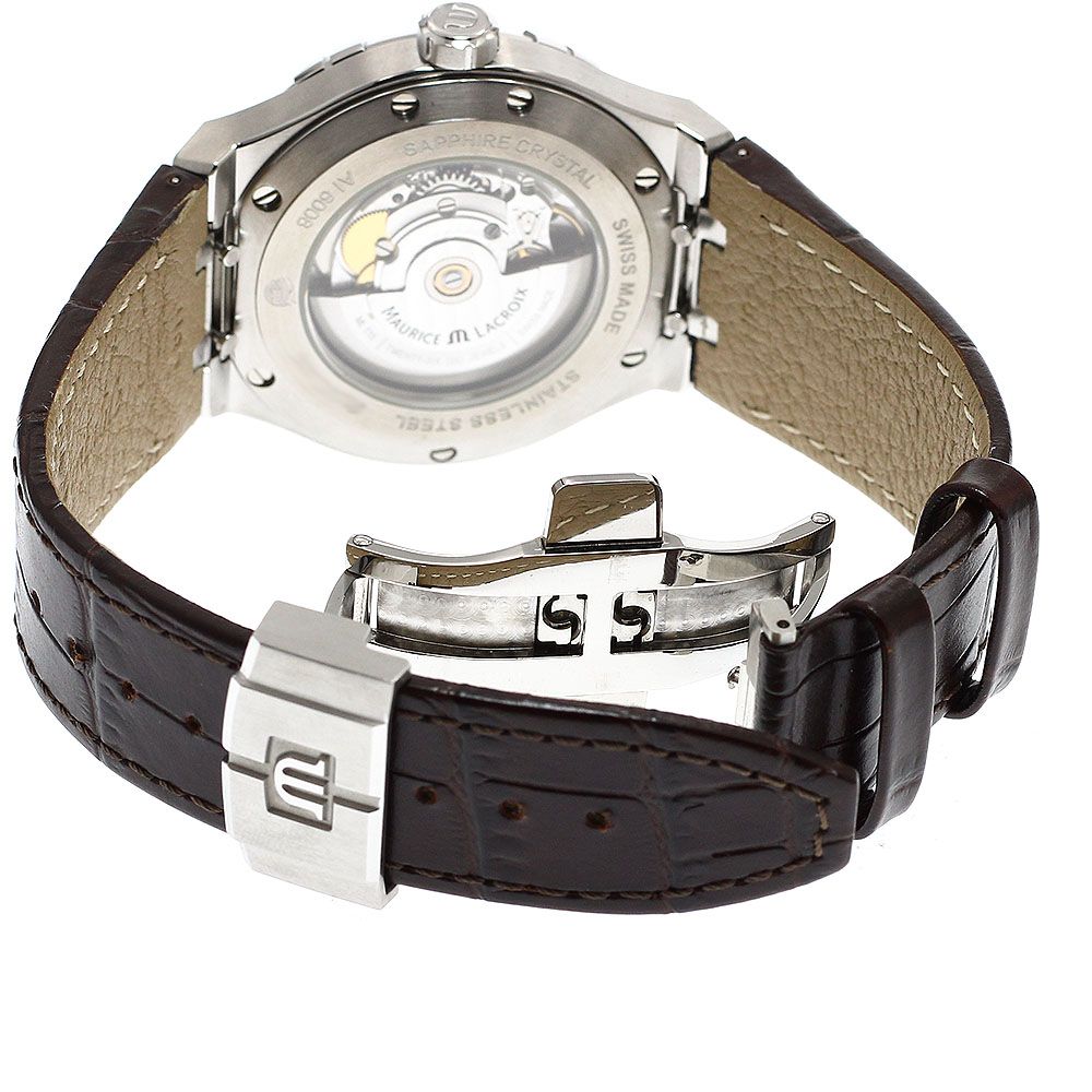  モーリスラクロア MAURICE LACROIX AI6008 SS002 331 1 アイコン オートマティック デイト 自動巻き メンズ 保証書付き_932818 軽量素材 自動巻き時計 腕時計(アナログ)
