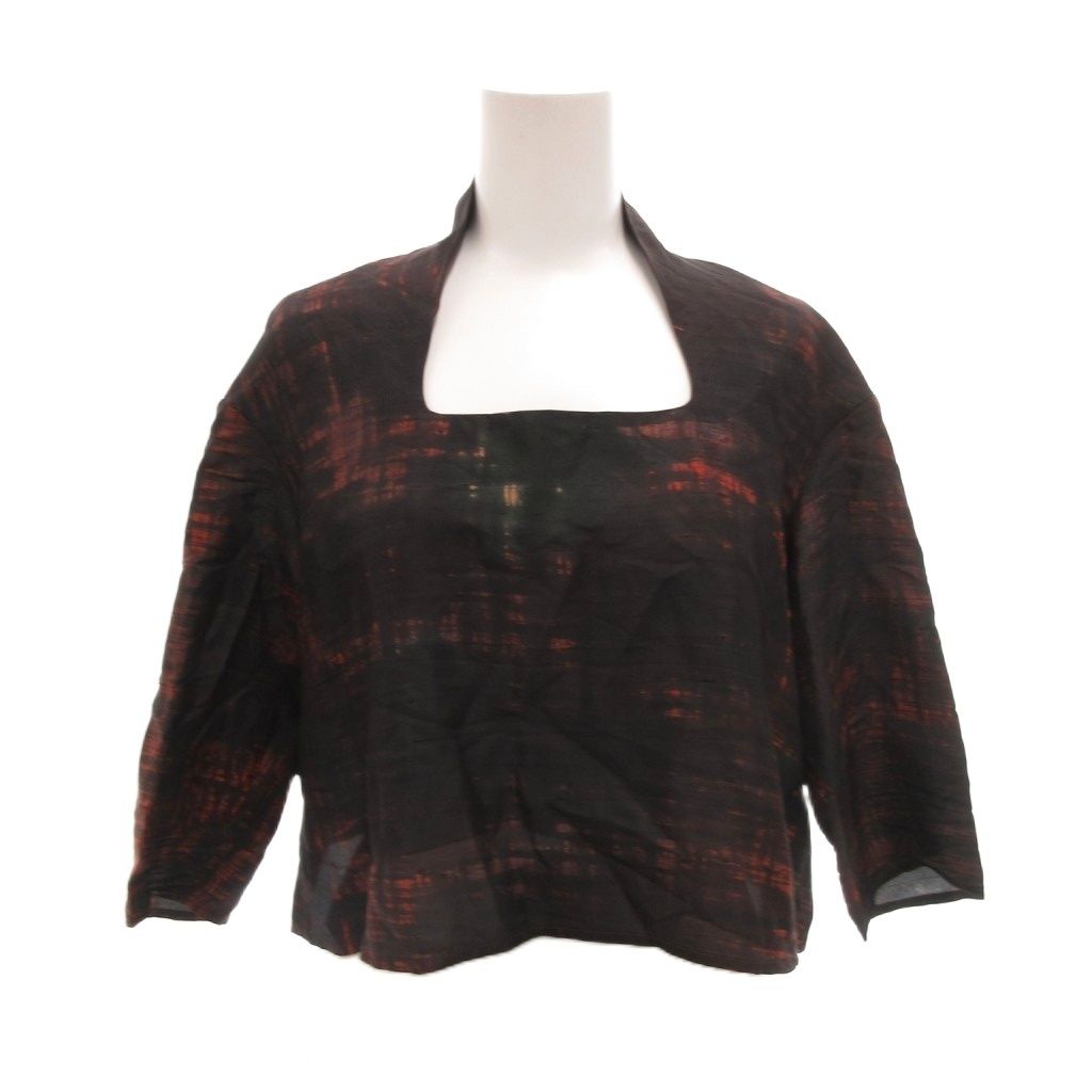 ロメオジリ ROMEO GIGLI カットソー 長袖 シルク100％ 9T ブラック