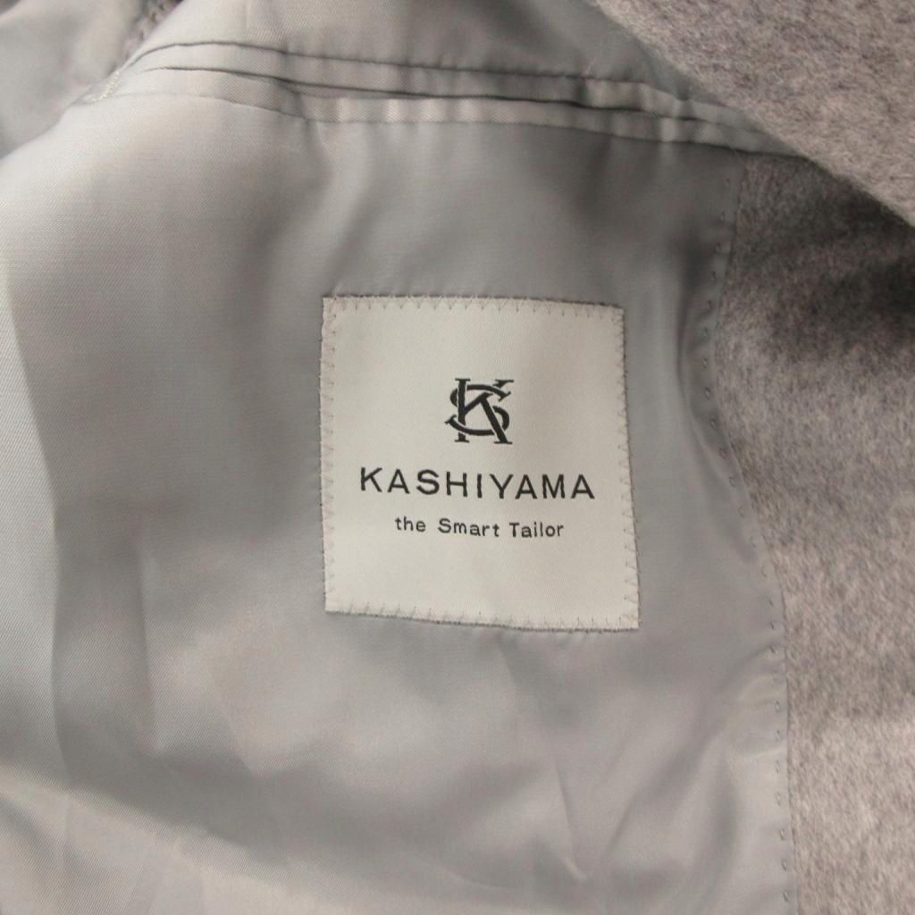 【確認用商品】 KASHIYAMA チェスタコート カシミヤ 50 グレー 灰色 /YJ □YHS14
