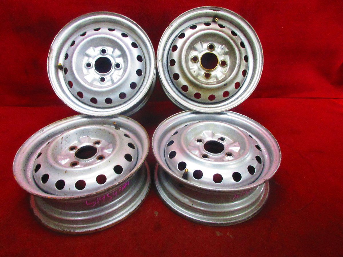スチール ホイール 4本 日産 Y 11 ADバン 13 4 5 J 4穴 PCD 100 40 ハブ径 59 51954 H N 3