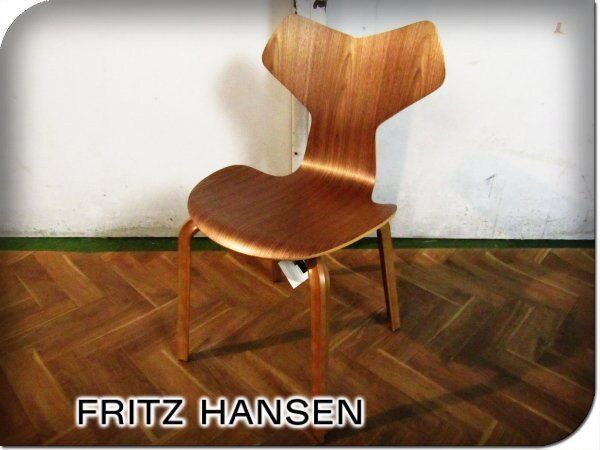 ♥品 Fritz Hansen GRAND PRIX CHAIR グランプリチェア アルネ ヤコブセン ウォールナット ウッドレッグ 12万 st 124 m