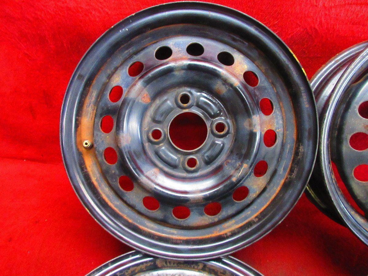 スチール ホイール 4本 スバル R 2 ステラ 14 4 5 J 4穴 PCD 100 45 ハブ径 59 52354 H
