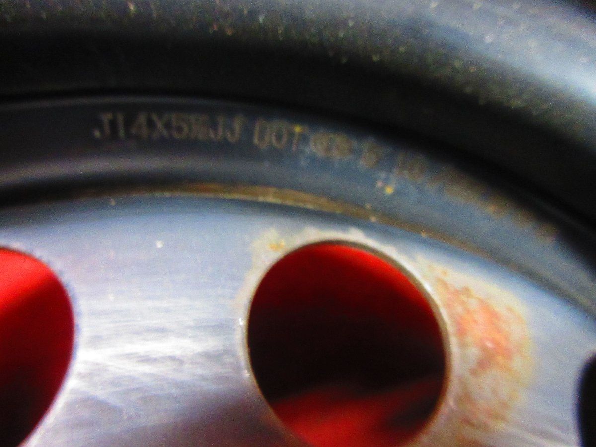  スチール ホイール 4本 ホンダ フィット 14 5 J 4穴100 45 ハブ56 シビック インテグラ モビリオ フリード エアウェイブ 52397 H 14インチ ホイール