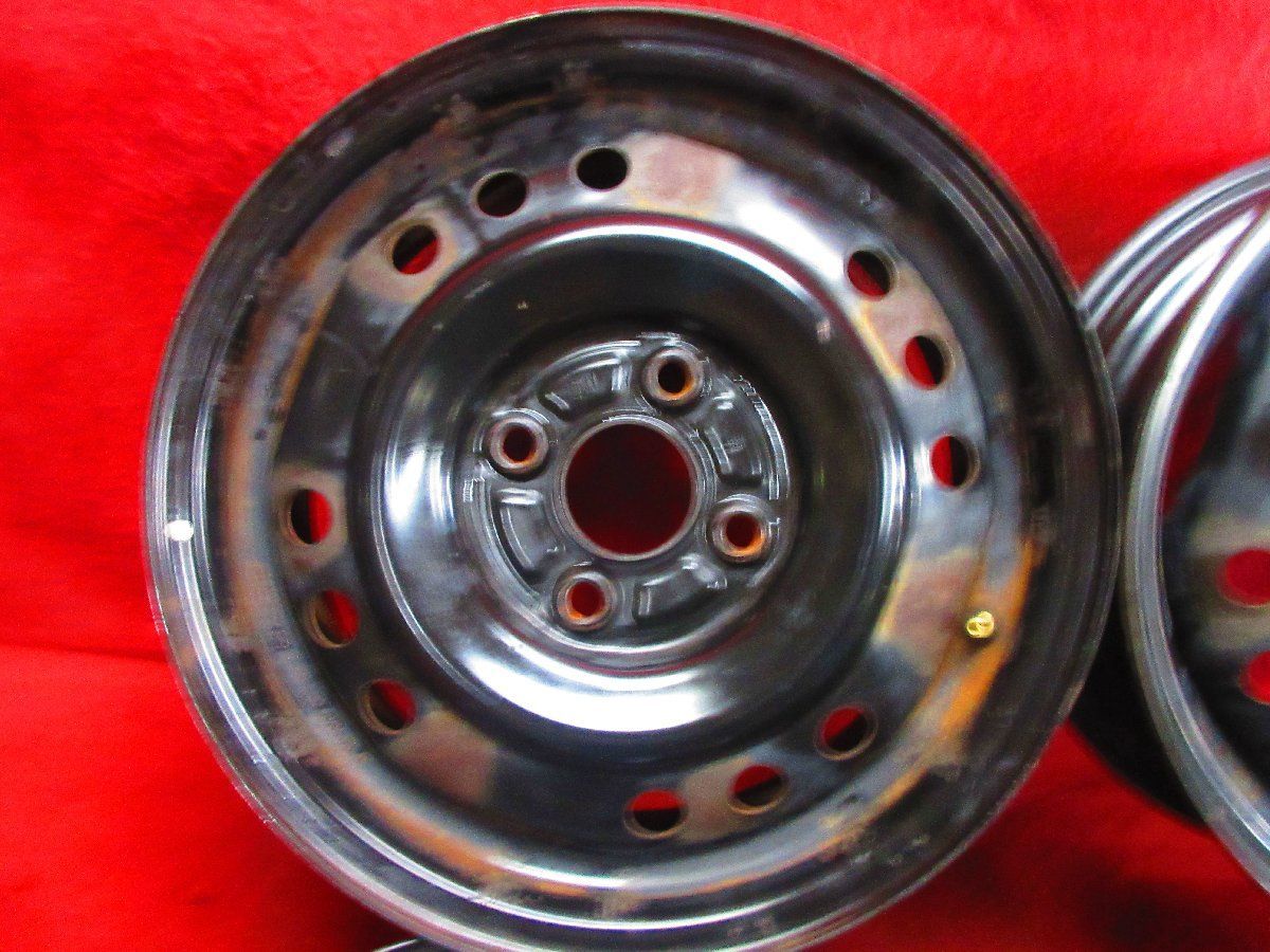 スチール ホイール 4本 ホンダ フィット 14 5 J 4穴100 45 ハブ56 シビック インテグラ モビリオ フリード 52441 H F