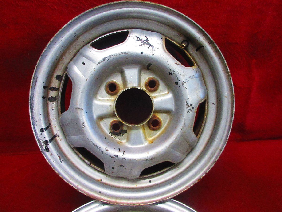 スチール ホイール 2本 日産 14 5 J 4穴 PCD 114 3 45 ハブ径 72 旧車 52458 H