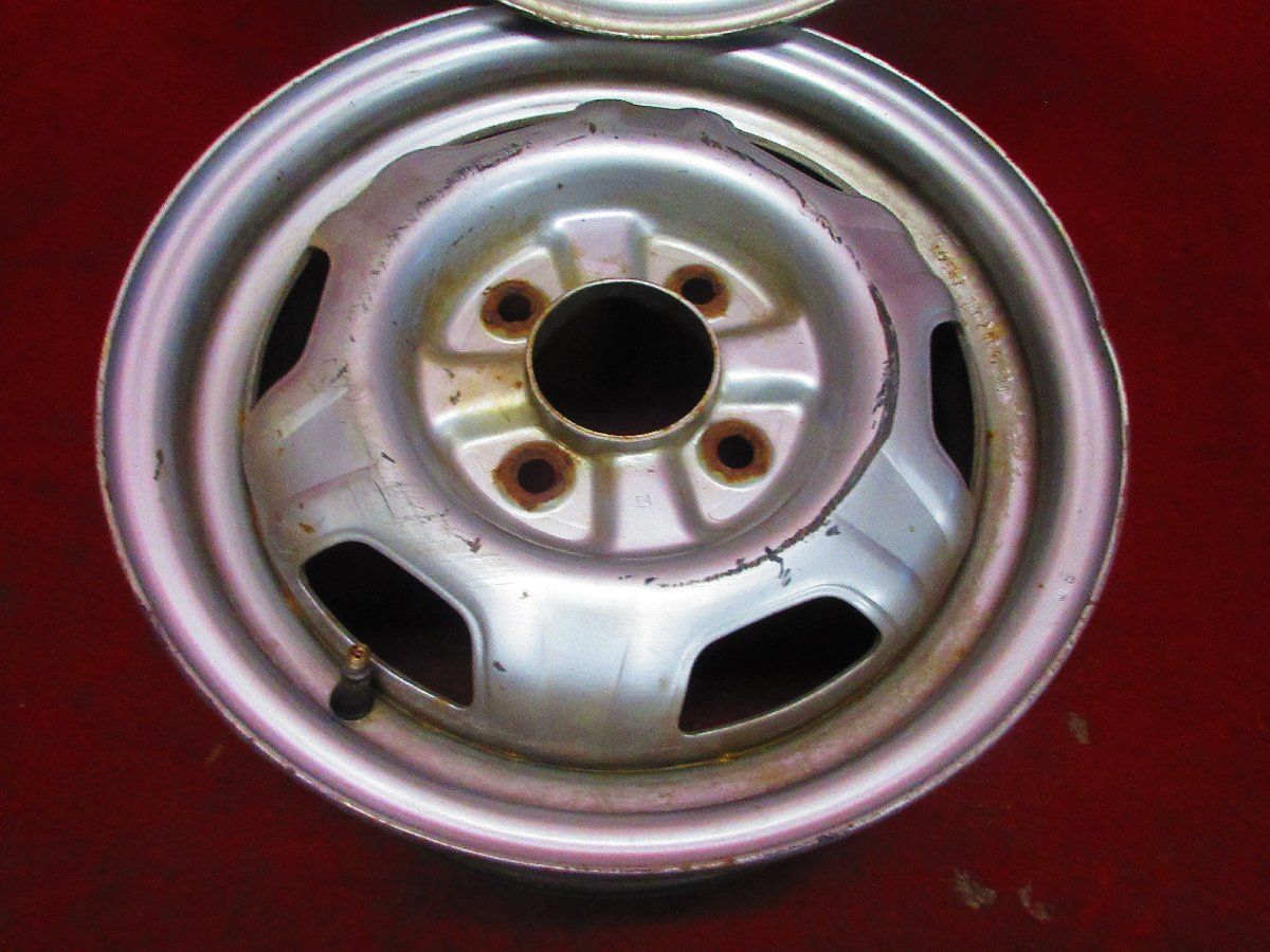  スチール ホイール 2本 日産 14 5 J 4穴 PCD 114 3 45 ハブ径 72 旧車 52458 H 14インチ ホイール