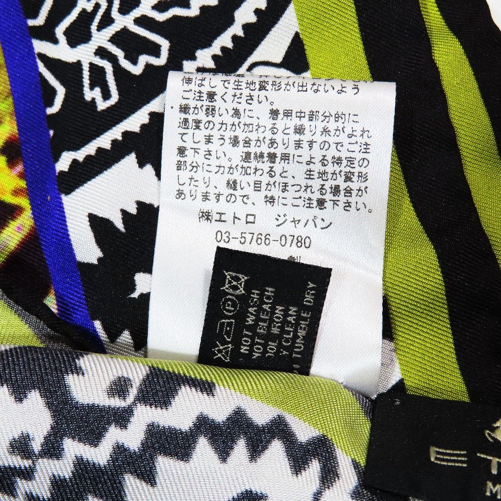 新品同様 ETRO エトロ 大判 スカーフ ストール ショール シルク100