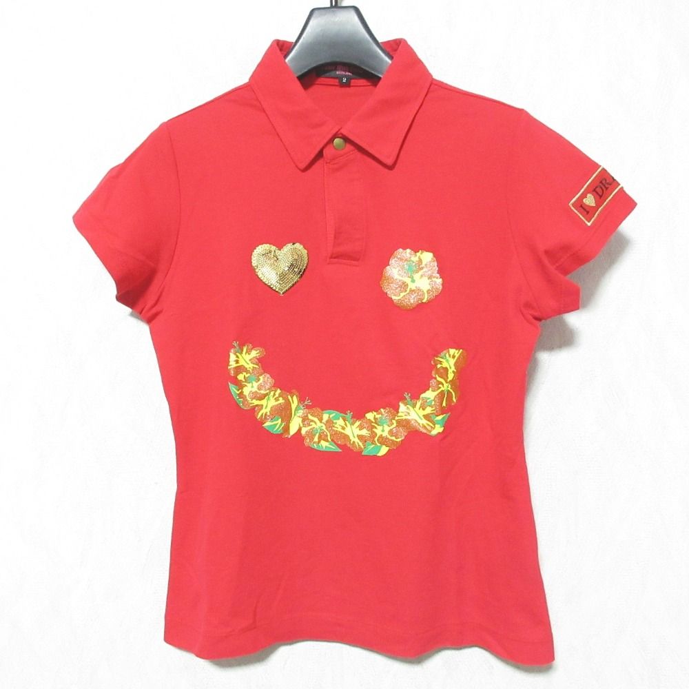 美品 DANCE WITH DRAGON ダンスウィズドラゴン スマイルモチーフ 半袖