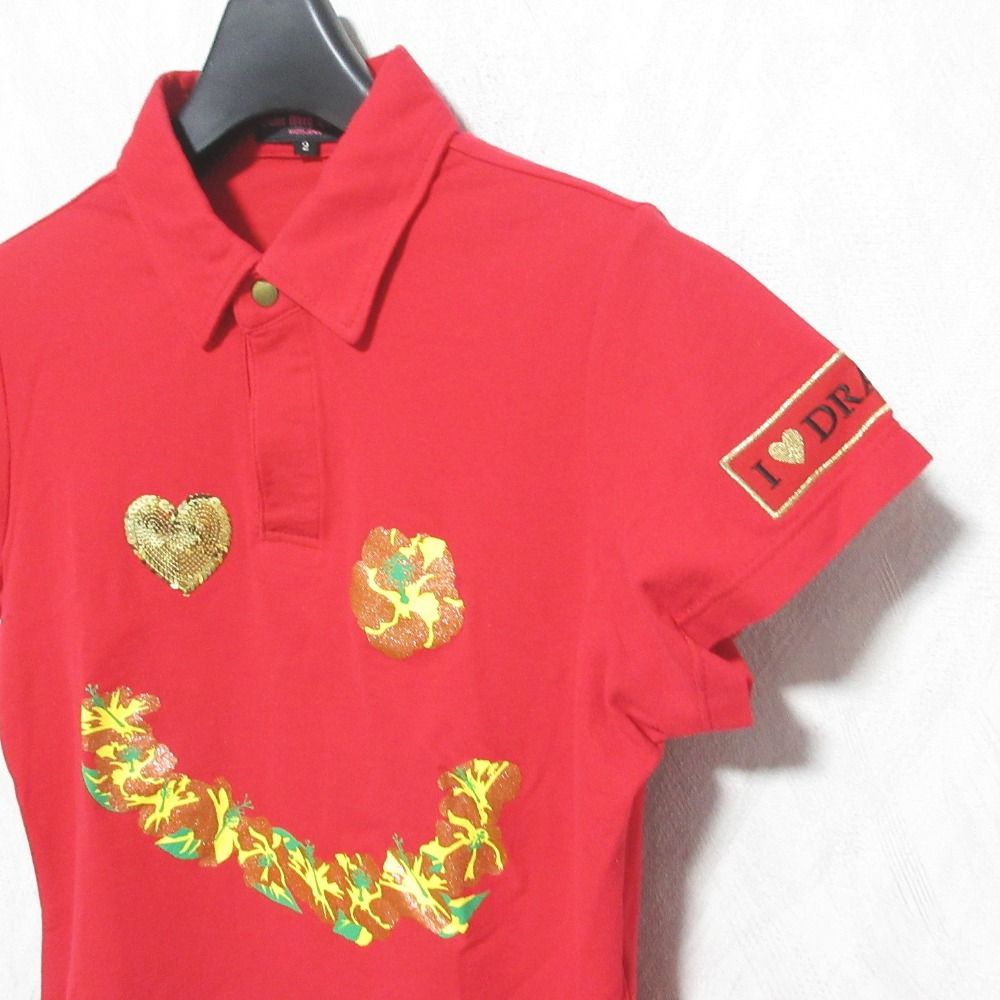 美品 DANCE WITH DRAGON ダンスウィズドラゴン スマイルモチーフ 半袖