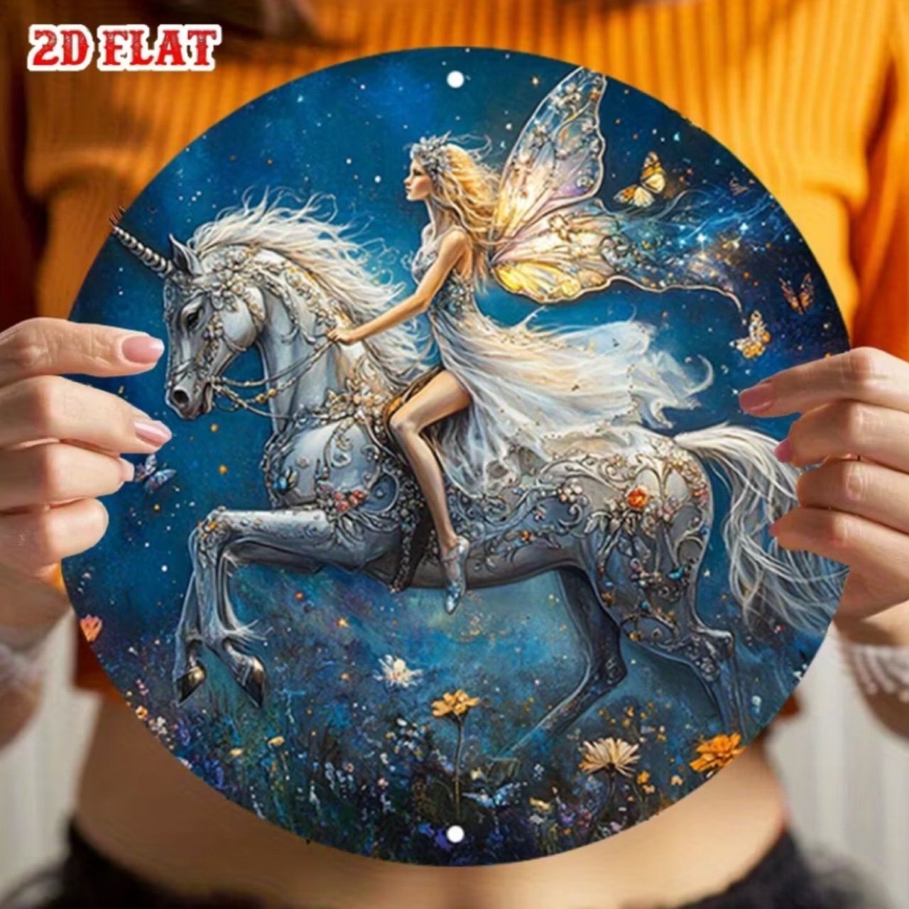 ウェルカムボード ウォールアート 🦄 幻想的 ユニコーンと妖精