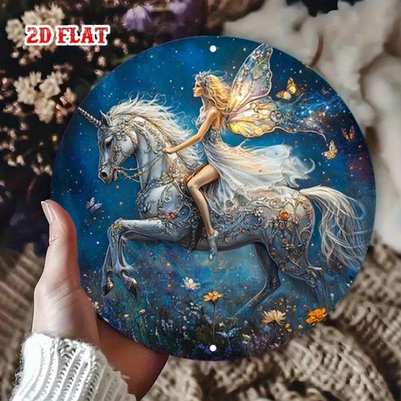 ウェルカムボード ウォールアート 🦄 幻想的 ユニコーンと妖精