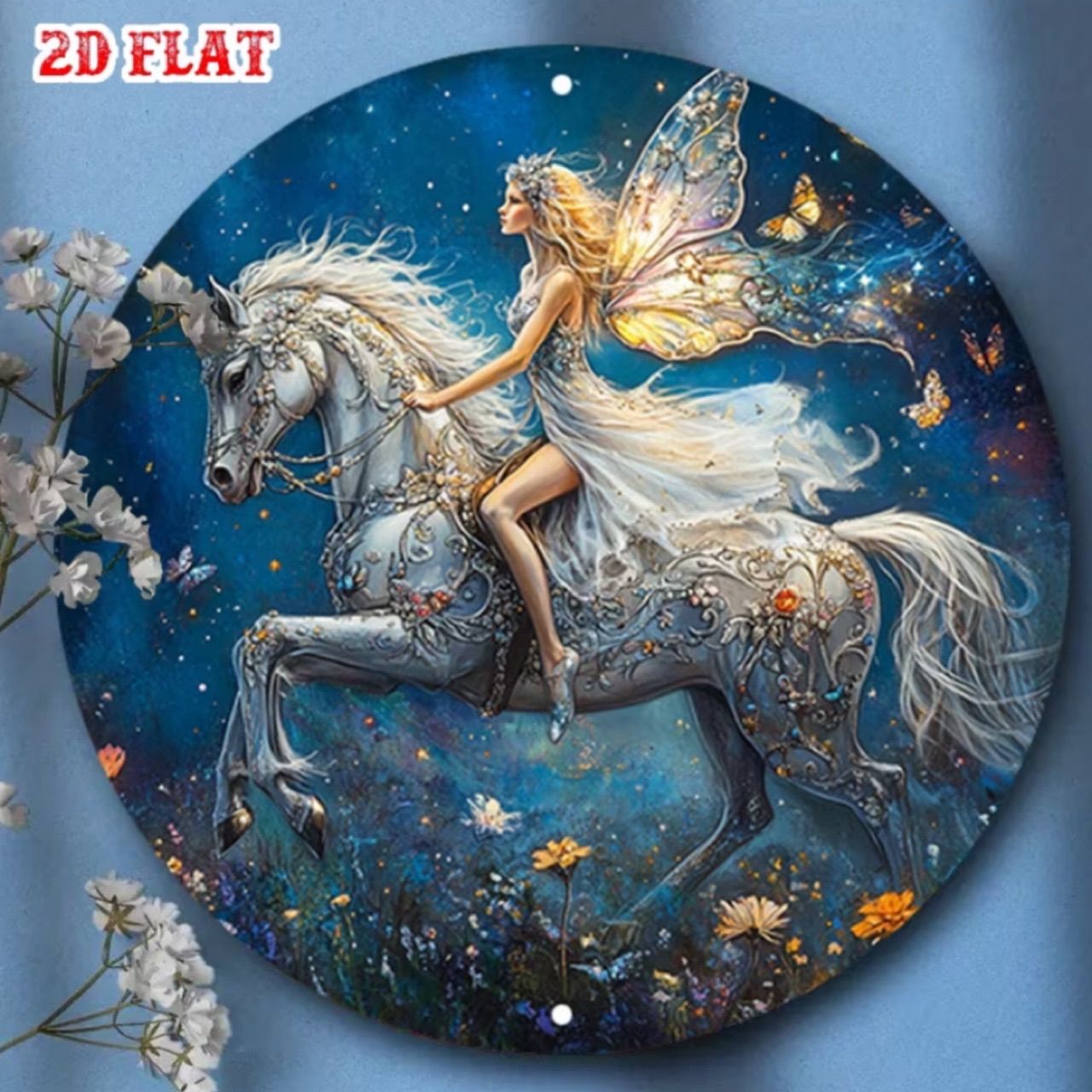 ウェルカムボード ウォールアート 🦄 幻想的 ユニコーンと妖精