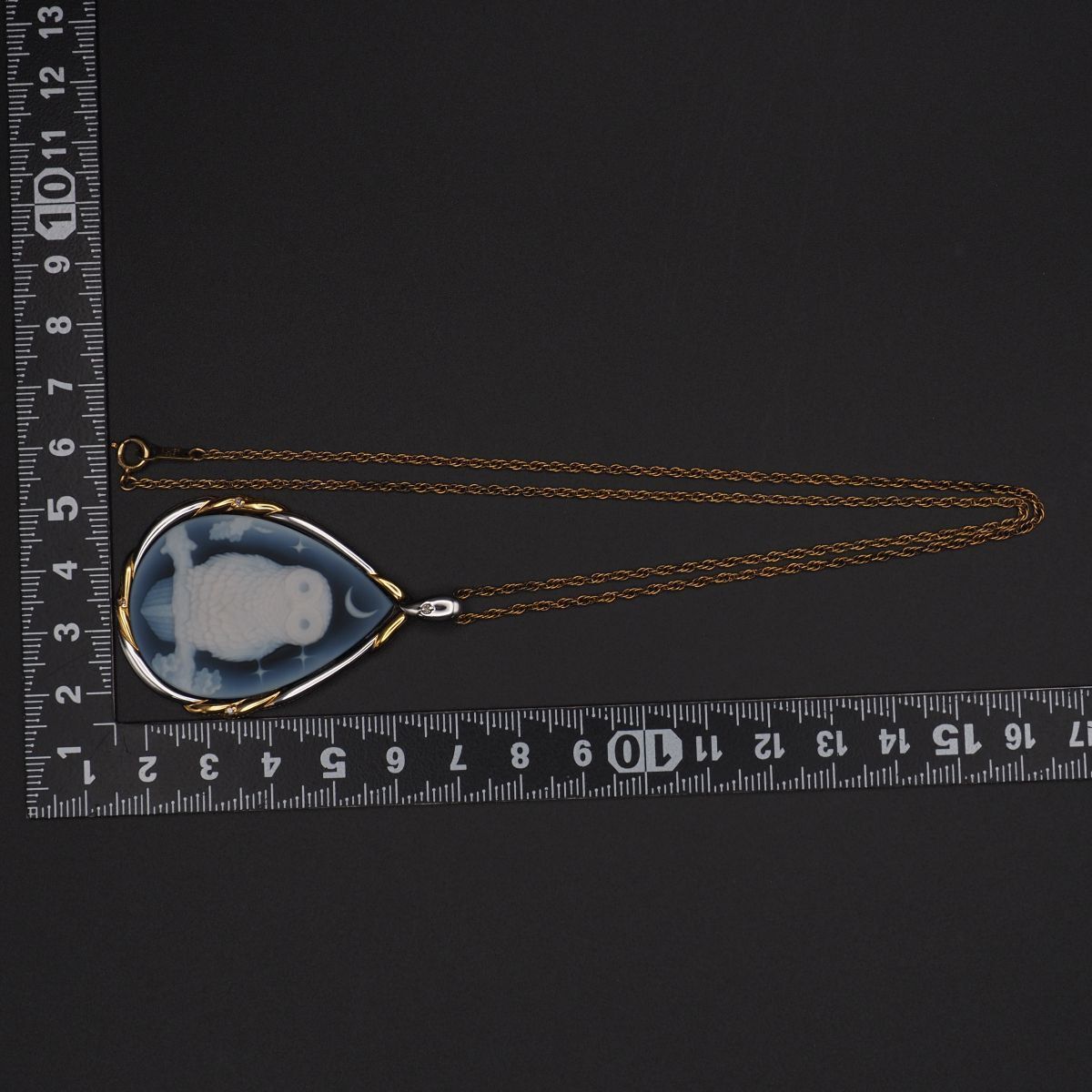 L884 IEI ストーンカメオ Matthias Postler作 STERLING SILVER925刻印