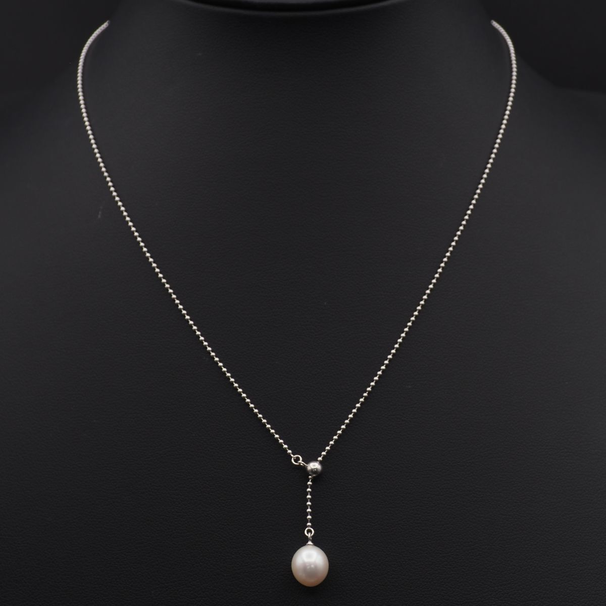 あこやパールネックレス シルバー刻印 SILVER 7mm パール ネックレス 