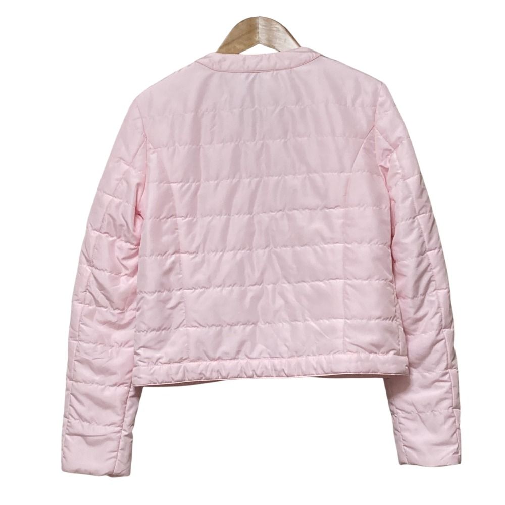 美品 Blumarine ブルマリン ビジュー クロップド パデッドジャケット 