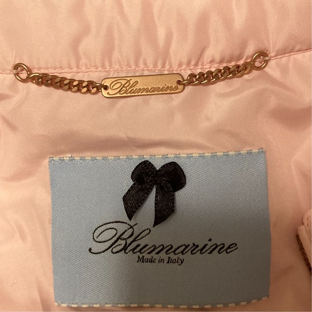 美品 Blumarine ブルマリン ビジュー クロップド パデッドジャケット 