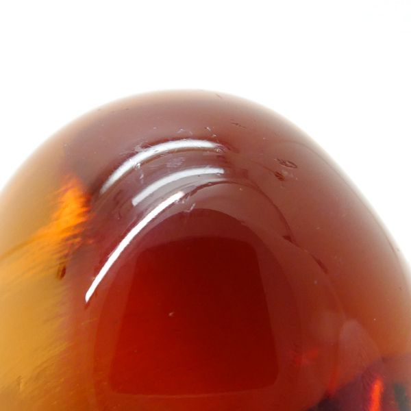 LALIQUE カボションリング アンバーカラー 指輪 クリスタル 約11号 箱