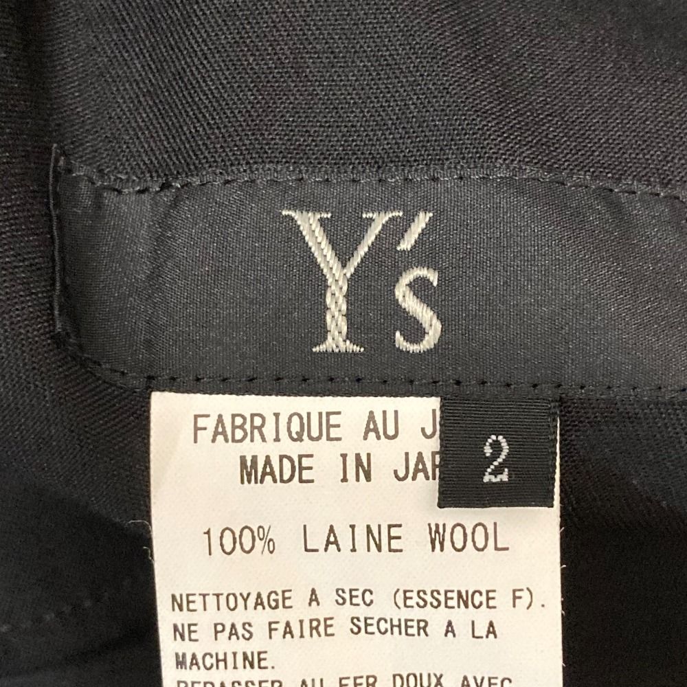 美品 Y's Yohji Yamamoto ワイズ ヨウジヤマモト オープンカラー