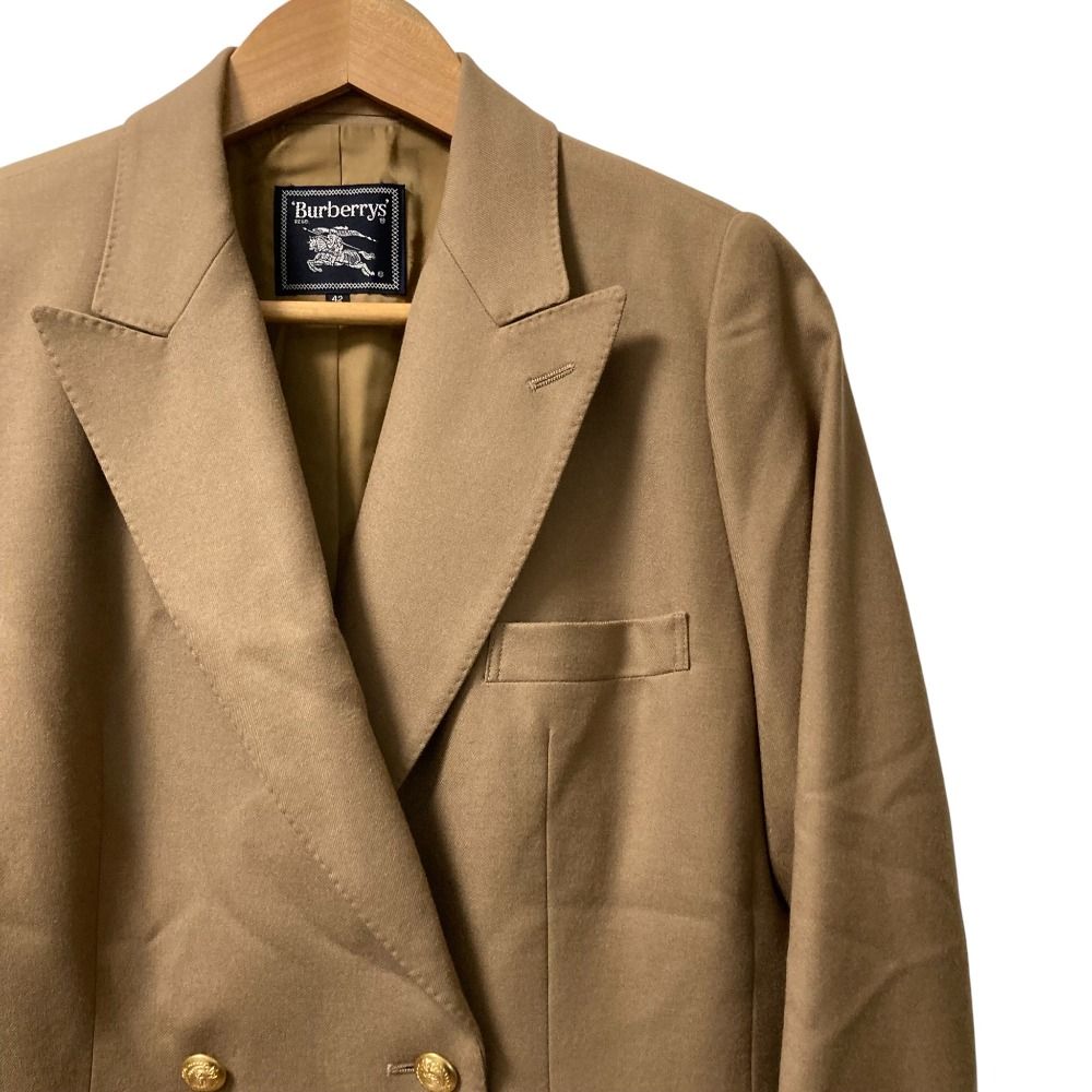 美品 Burberrys バーバリーズ 金釦 ダブルジャケット テーラード