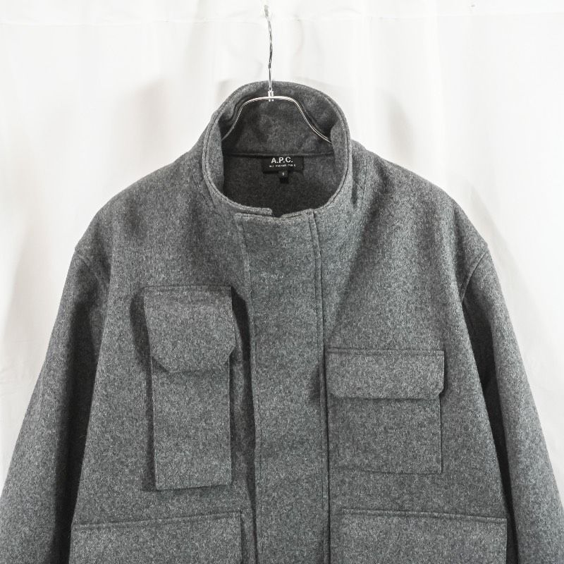 A.P.C 24AW AMBULANCE ウールジャケット 黒 M-65 美品 極美品 A.P.C. アーペーセー 24AW AMBULANCE ウールジャケット M-65型