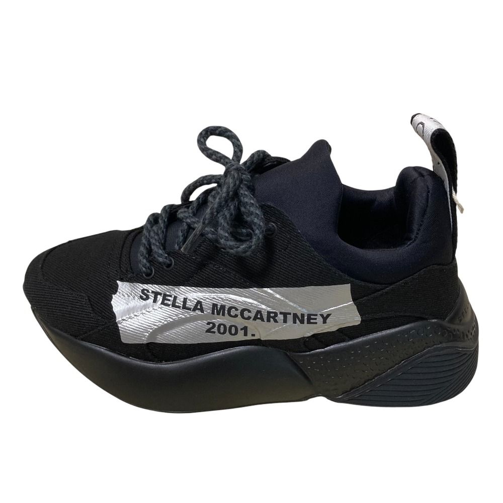 ステラマッカートニー　22cm エクリプス　スニーカー　ベルクロ　35　ブラック 美品 Stella McCartney ステラマッカートニー ロゴテープ エクリプス