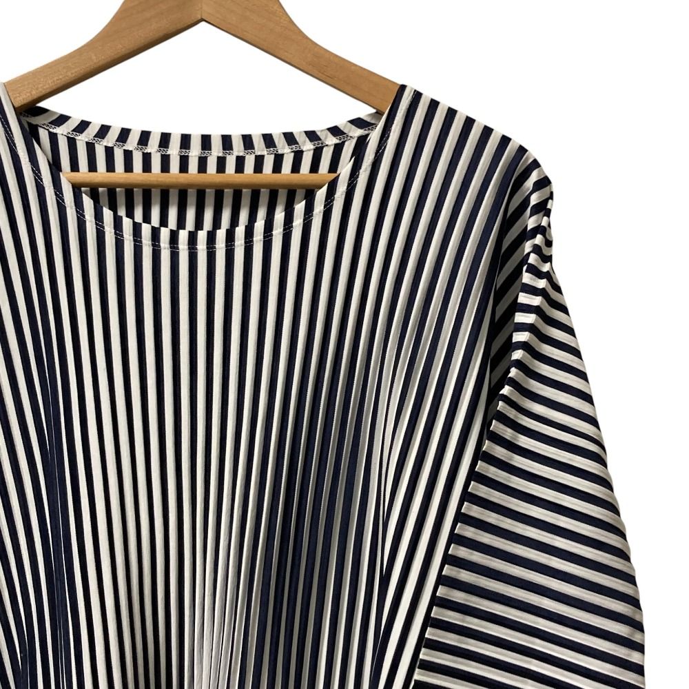 PLEATS PLEASE ストライプ柄　インナー2枚付き Pleats Please Issey Miyake Tatami April Cardigan | Saks Fifth Avenue
