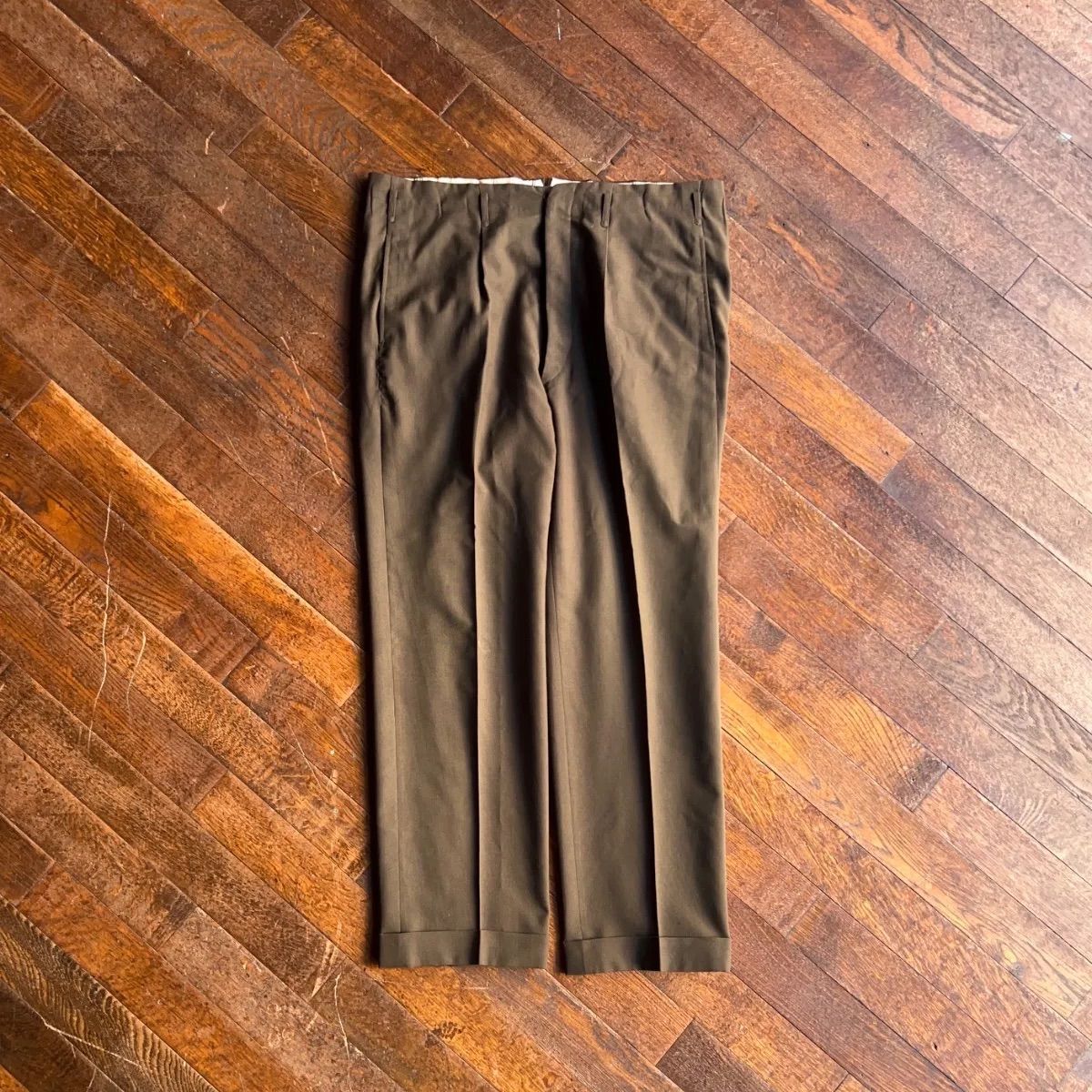 60 s Wide Slacks England Made Vintage W 80 L相当